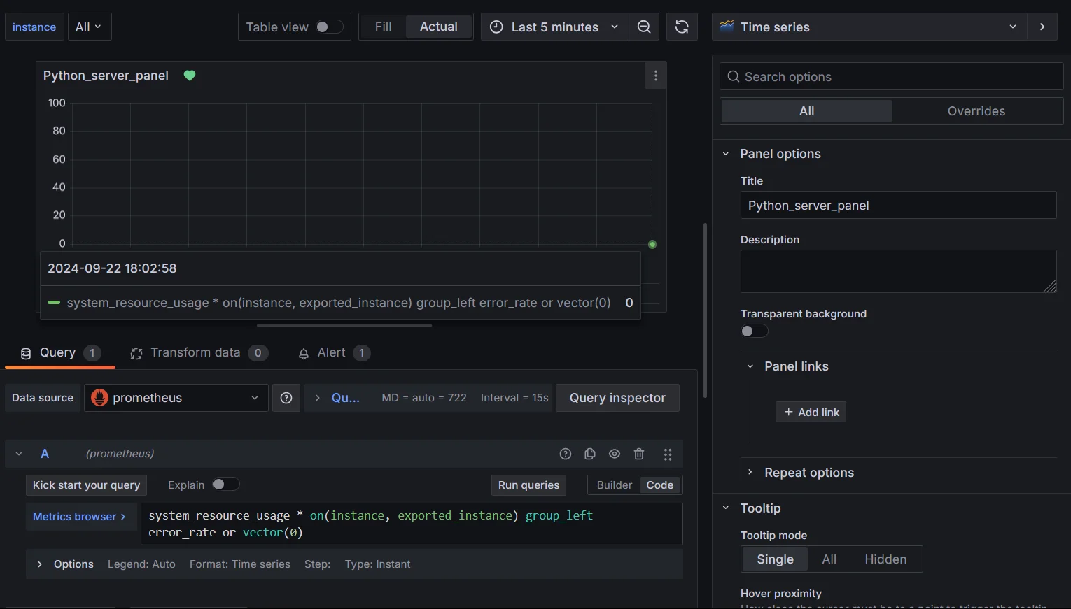 Handling missing data using group_left()